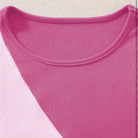 Pink color block dress - Picture 5 of 7